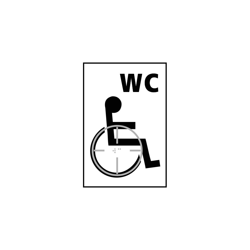 Disabcled WC graphic - Taktyle (150 x 225mm)