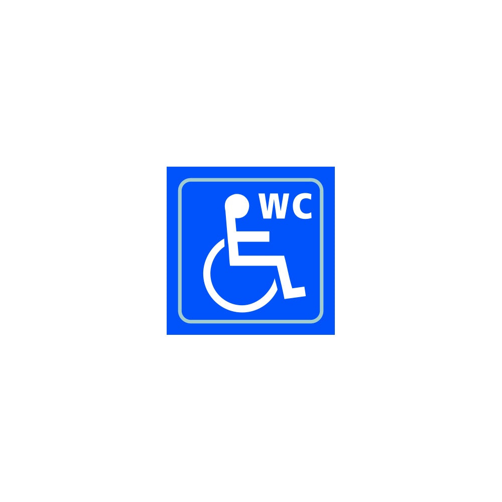 Disabcled WC graphic - Taktyle (150 x 150mm)