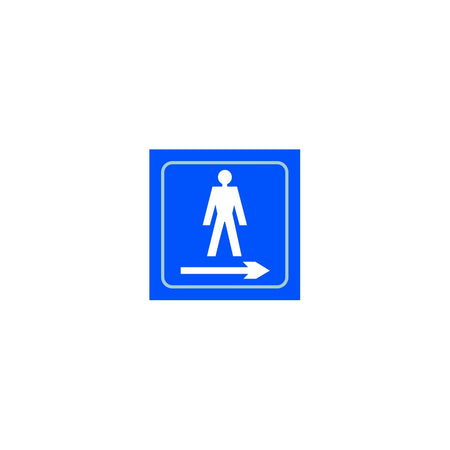 Gentlemen graphic arrow right - Taktyle (150 x 150mm)