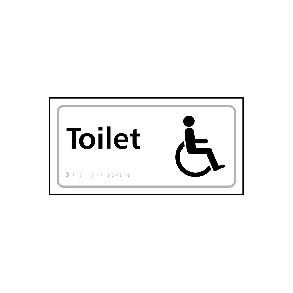 Toilet (with disabled symbol) - Taktyle (300 x 150mm)