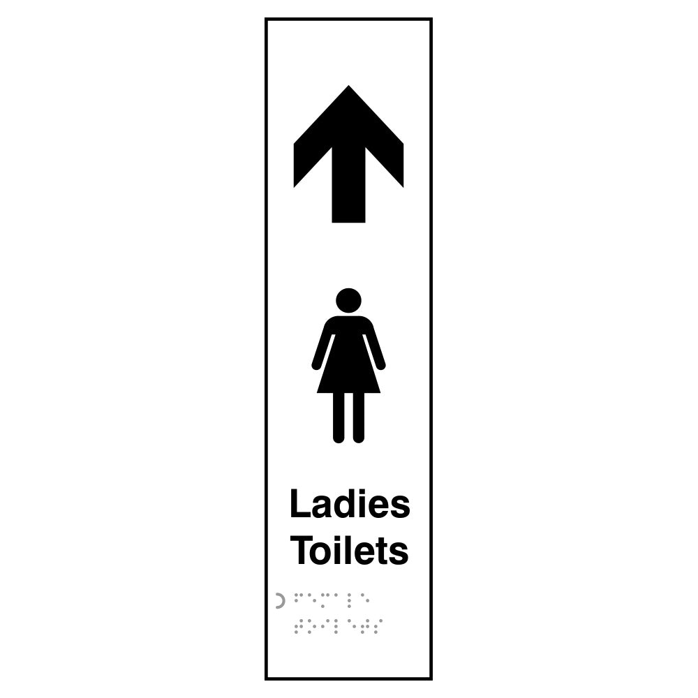 Ladies toilets arrow up - Taktyle (75 x 300mm)