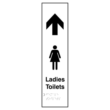 Ladies toilets arrow up - Taktyle (75 x 300mm)