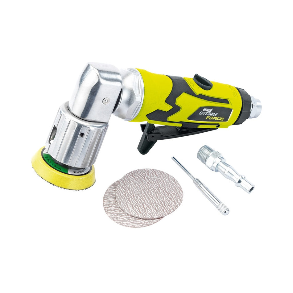 DRAPER Storm Force 50mm Mini Air Sander: Model No.SFAS50