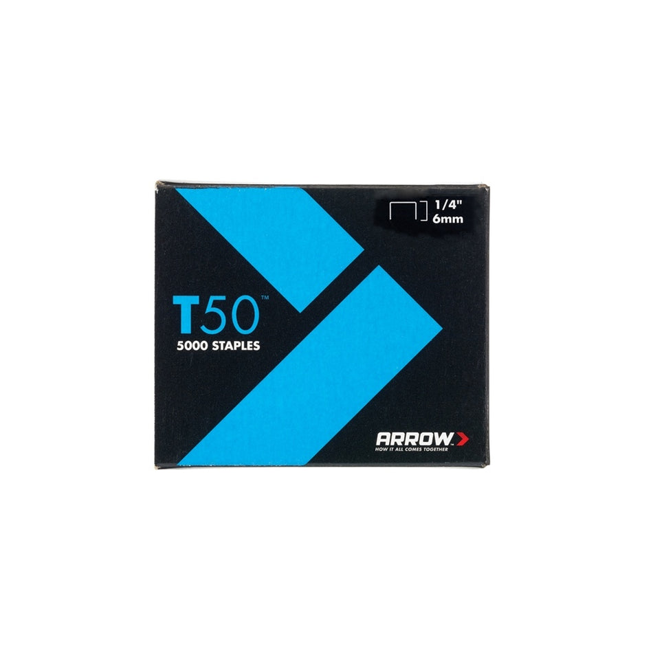 T50 Staples 6mm (1/4in) Bulk Pack 5000