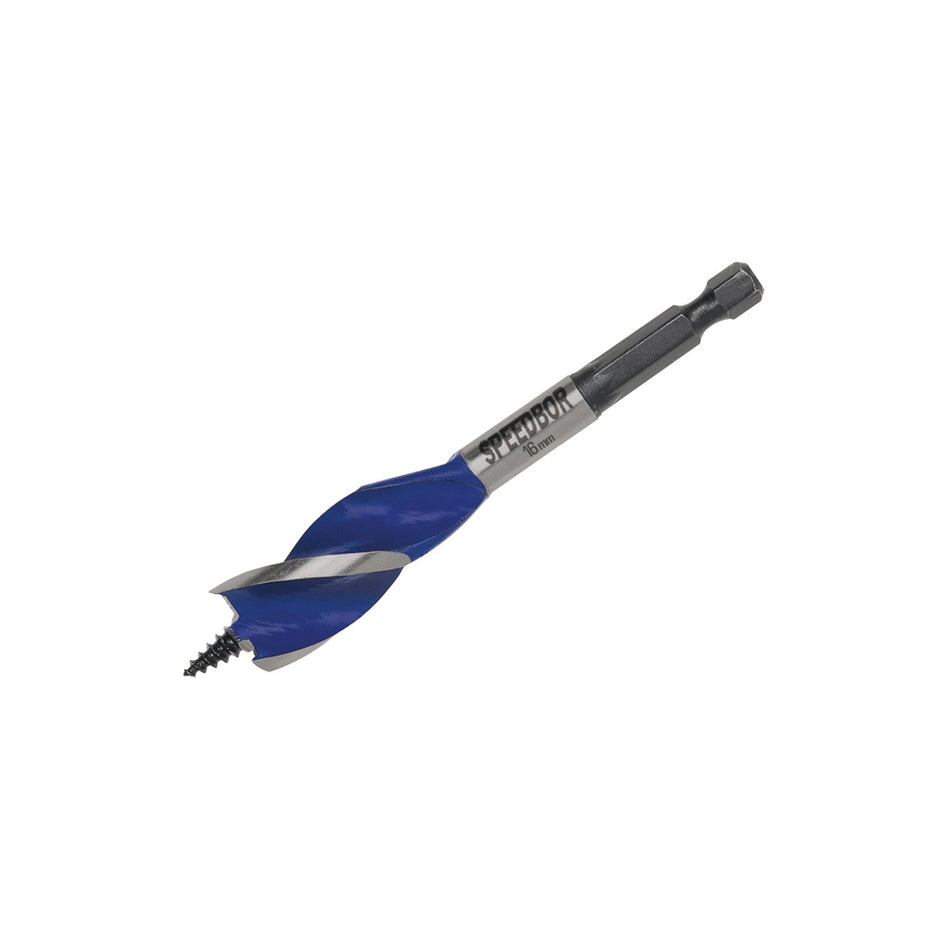 6X Blue Groove Stubby Wood Bit 16mm x 4in