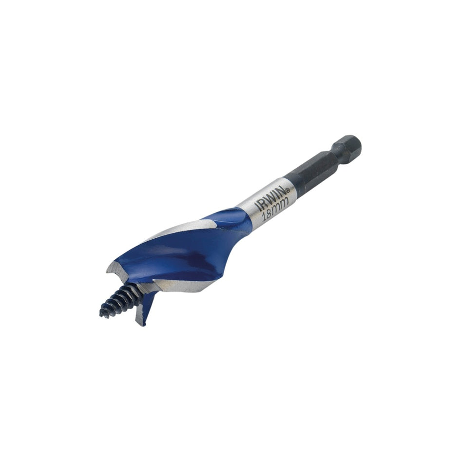6X Blue Groove Stubby Wood Bit 18mm x 4in