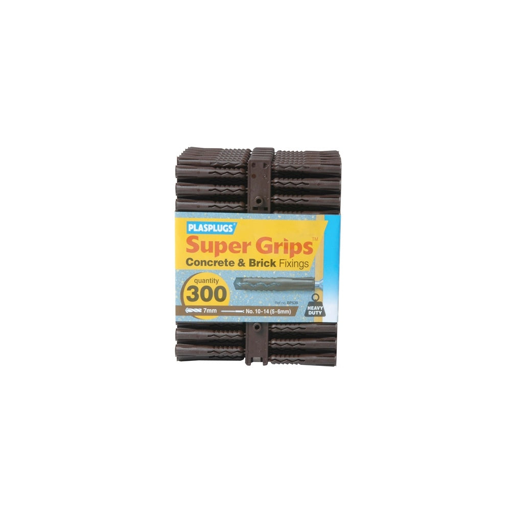 Plasplugs BP 539 Solid Wall Supergrip Fix Brown (300)
