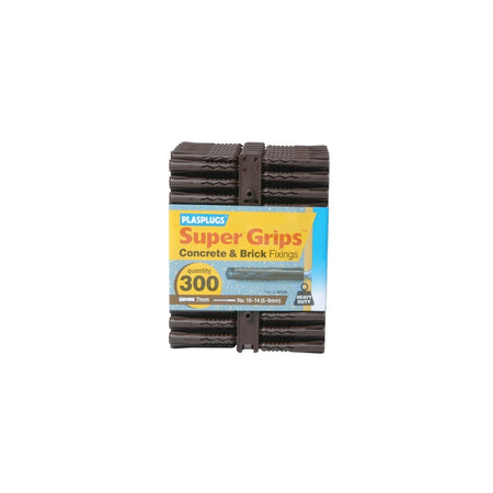 Plasplugs BP 539 Solid Wall Supergrip Fix Brown (300)