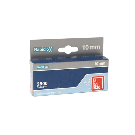 Rapid 53/10B 10mm Galvanised Staples Box 2500