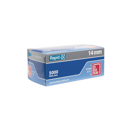 Rapid 53/14B 14mm Galvanised Staples Box 5000