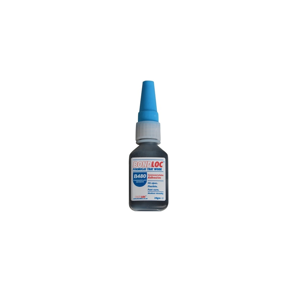 Bondloc B480 Black Rubber Toughened Cyanoacrylate 20g