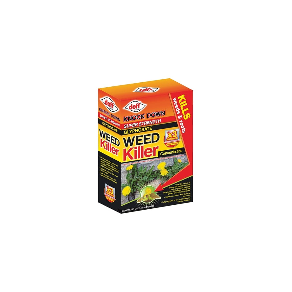 DOFF Super Strength Glyphosate Weedkiller Concentrate 3 Sachet
