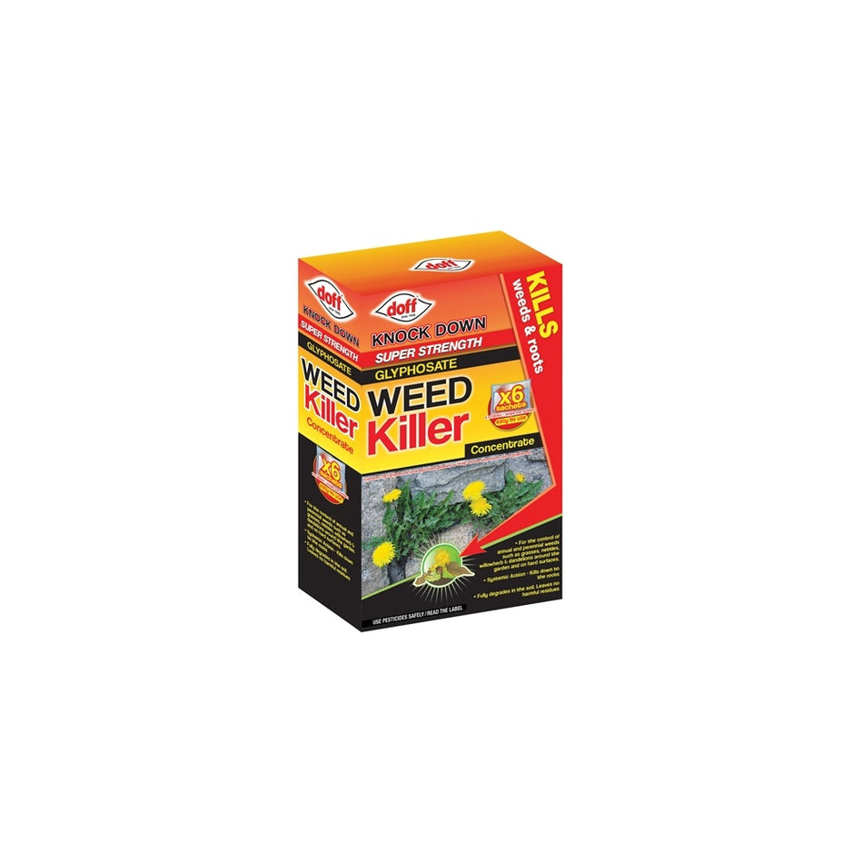 DOFF Super Strength Glyphosate Weedkiller Concentrate 6 Sachet