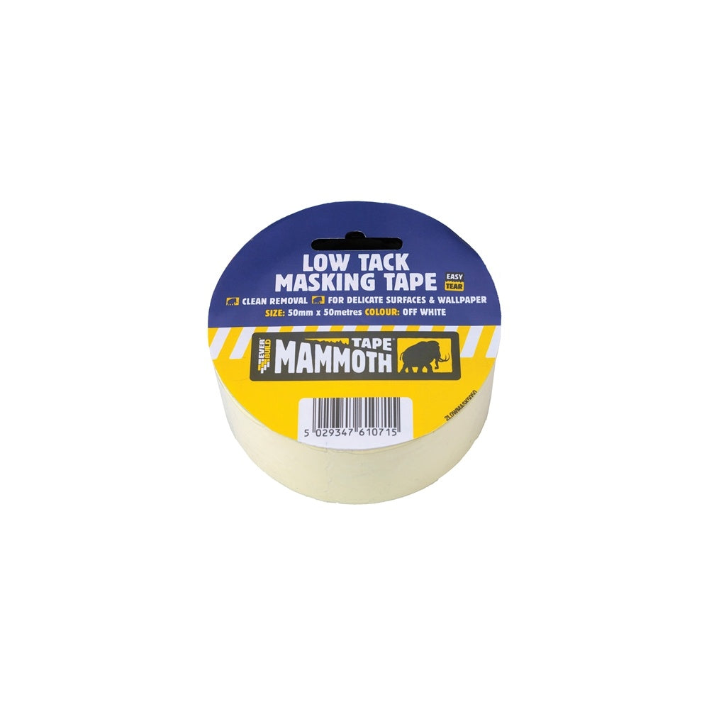 Everbuild Low Tack Masking Tape 50mm x 25m