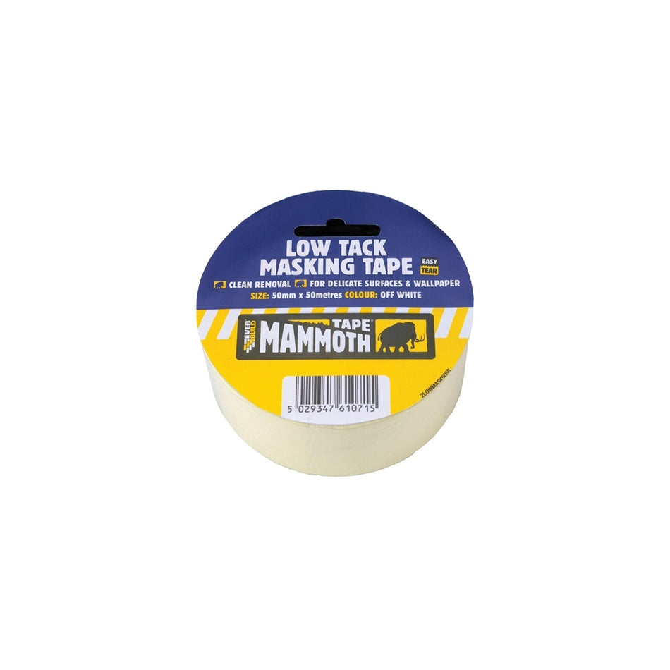 Everbuild Low Tack Masking Tape 50mm x 25m