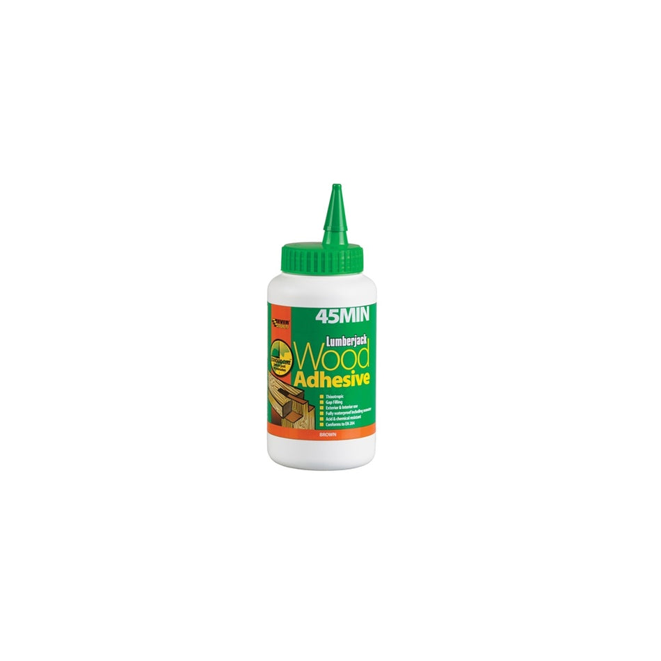 Everbuild Lumberjack 45 Min Polyure Wood Adhesive Liquid 750g