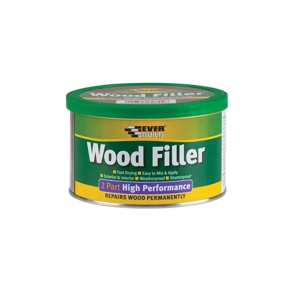 Everbuild Wood Filler High Performance 2 Part Oak 500g