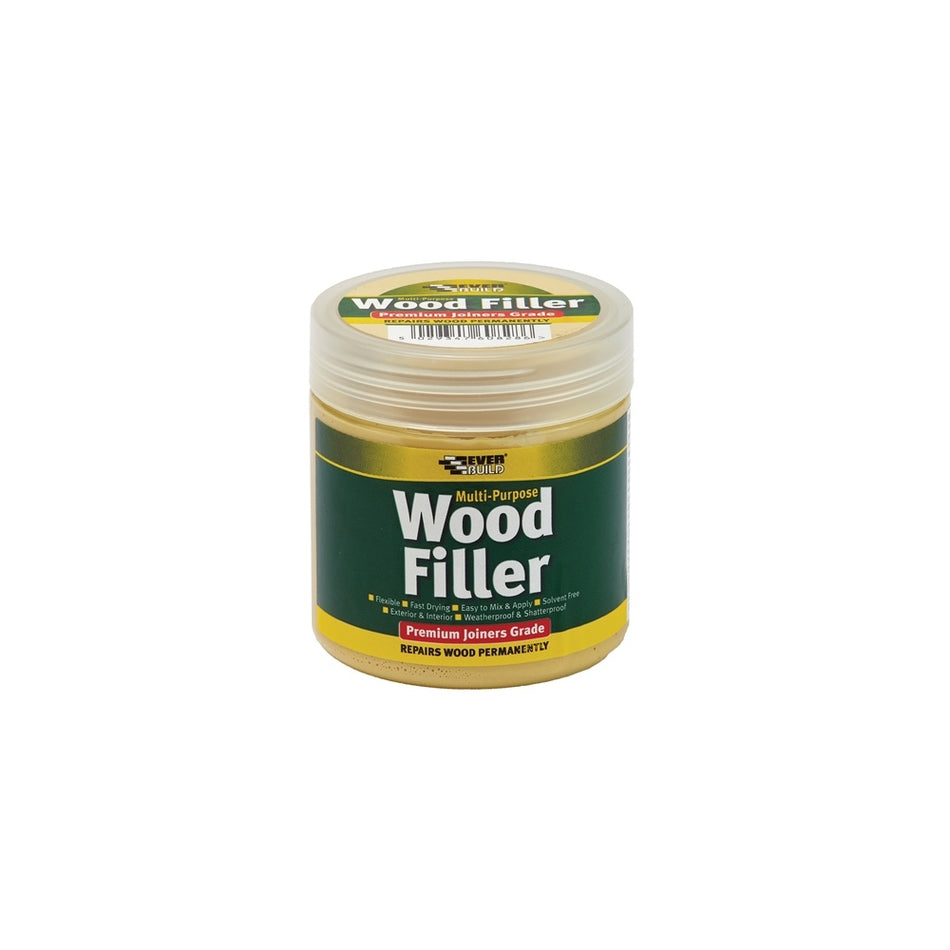 Everbuild Multi-Purpose Premium Joiners Grade Wood Filler Light Oak 250ml