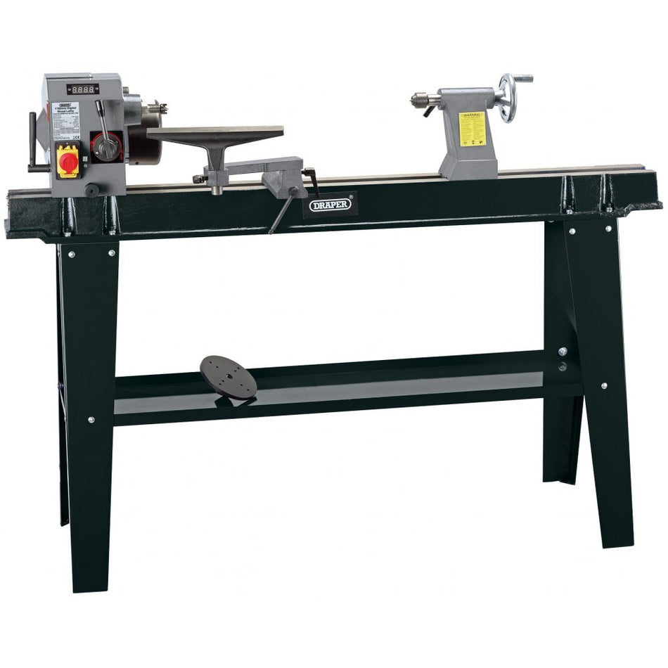 DRAPER 750W 230V Digital Variable Speed Wood Lathe with Stand : Model No.WTL1100