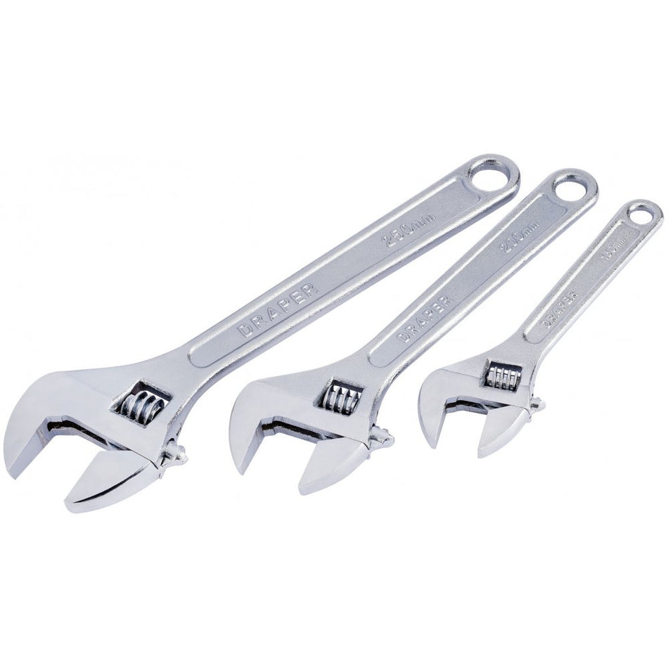DRAPER 3 Piece Adjustable Wrench Set : Model No.RL-AW3