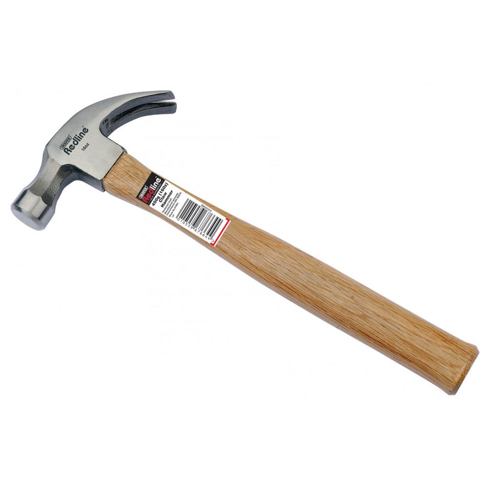 DRAPER 450g (16oz) Claw Hammer with Hardwood Shaft : Model No.RL-CHW