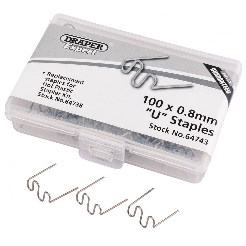 DRAPER 0.8MM U Staples (50): Model No.HPS-A