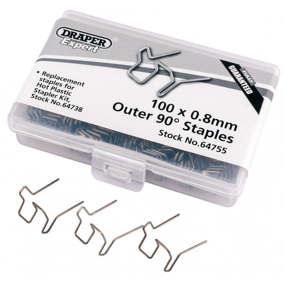 DRAPER 0.8MM Double U Staples (50): Model No.HPS-A