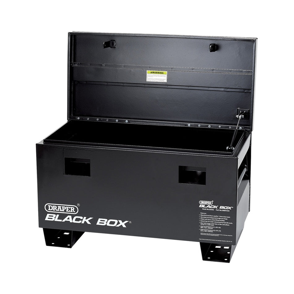 DRAPER Black Box® (Contractors Secure Storage Box) 900 x 425 x 330mm (Approx. Internal Measurements); 910 x 430 x 560mm (Approx. External Measurements) : Model No.DBB915/B