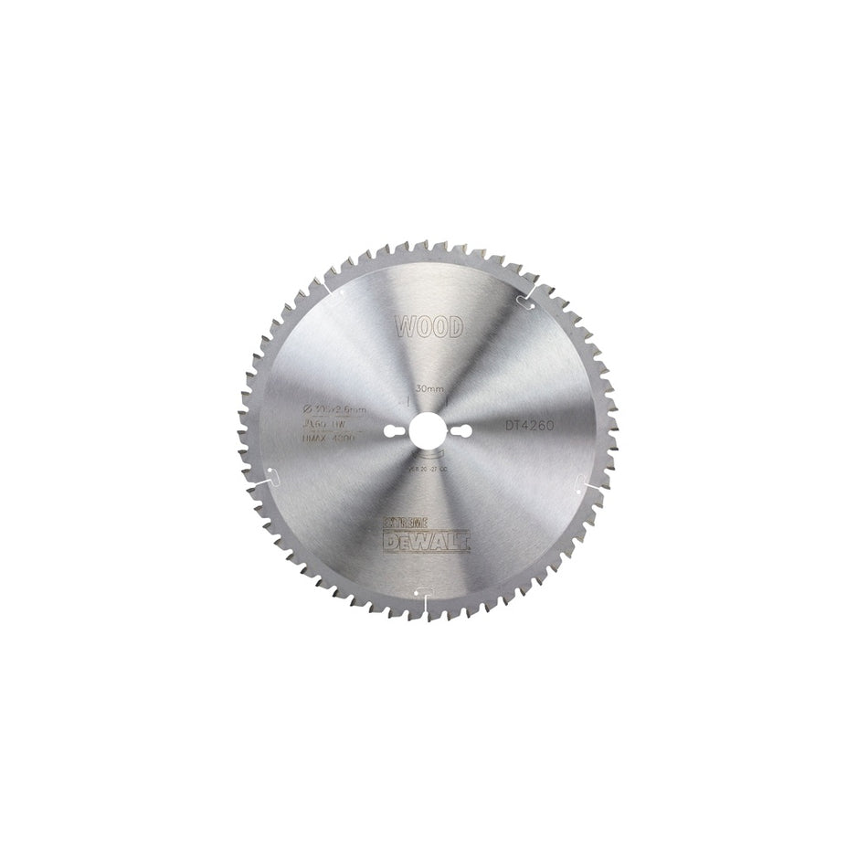 DEWALTCircular Saw Blade 305 x 30mm x 60T Series 40 Fine Finish Model No- DT4260-QZ