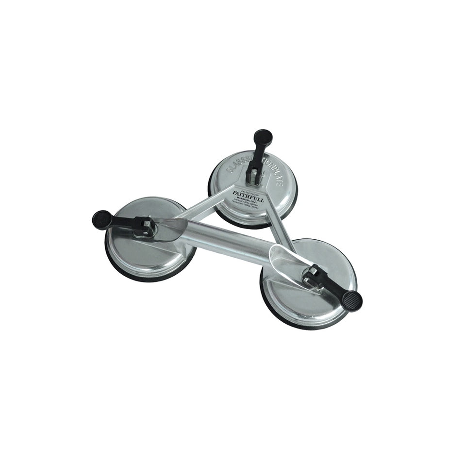 FaithfullTriple Pad Aluminium Pro Suction Lifter Model No- 7680141101
