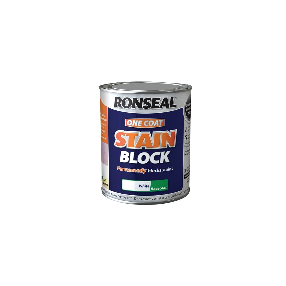 RonsealOne Coat Stain Block White 750ml Model No- 37301