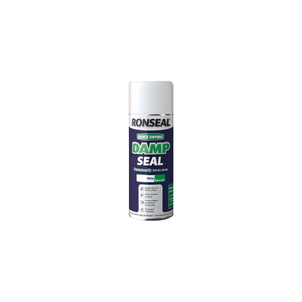 RonsealQuick Dry Damp Seal Aerosol White 400ml Model No- 36959