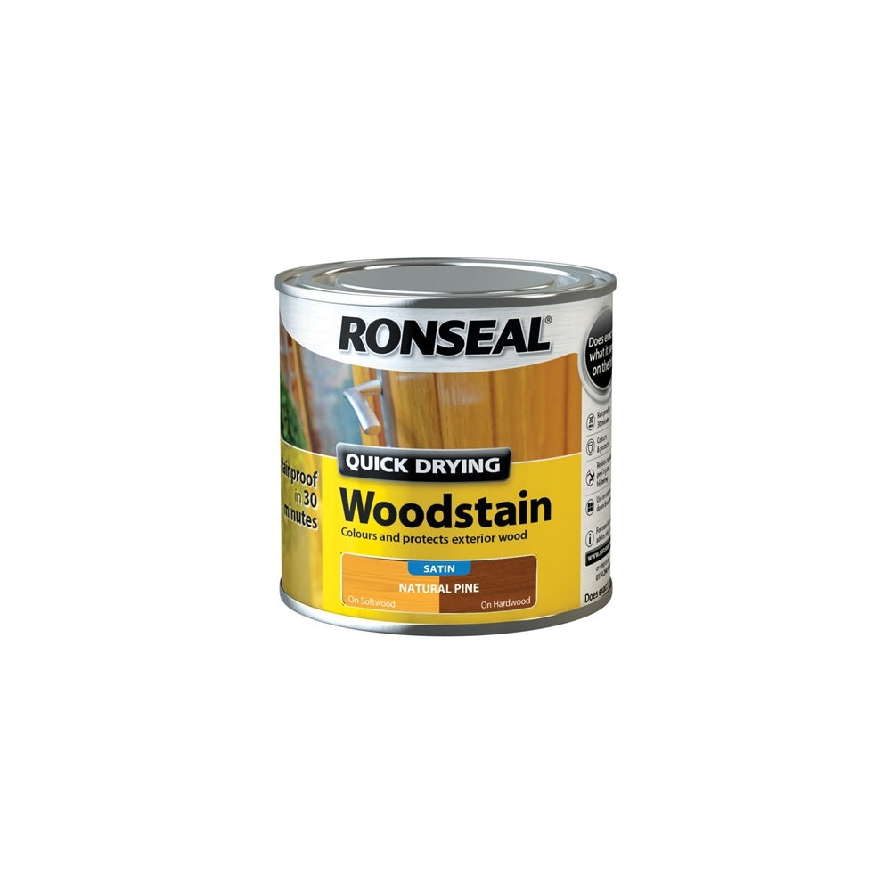 RonsealWoodstain Quick Dry Satin Natural Pine 250ml Model No- 37535