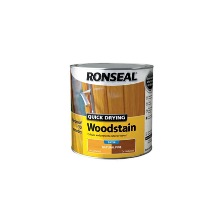 RonsealWoodstain Quick Dry Satin Natural Pine 2.5 Litre Model No- 34971