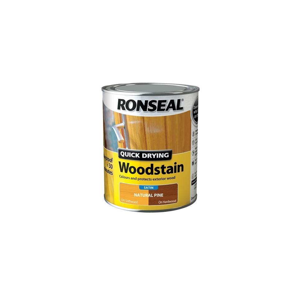 RonsealWoodstain Quick Dry Satin Natural Pine 750ml Model No- 34572