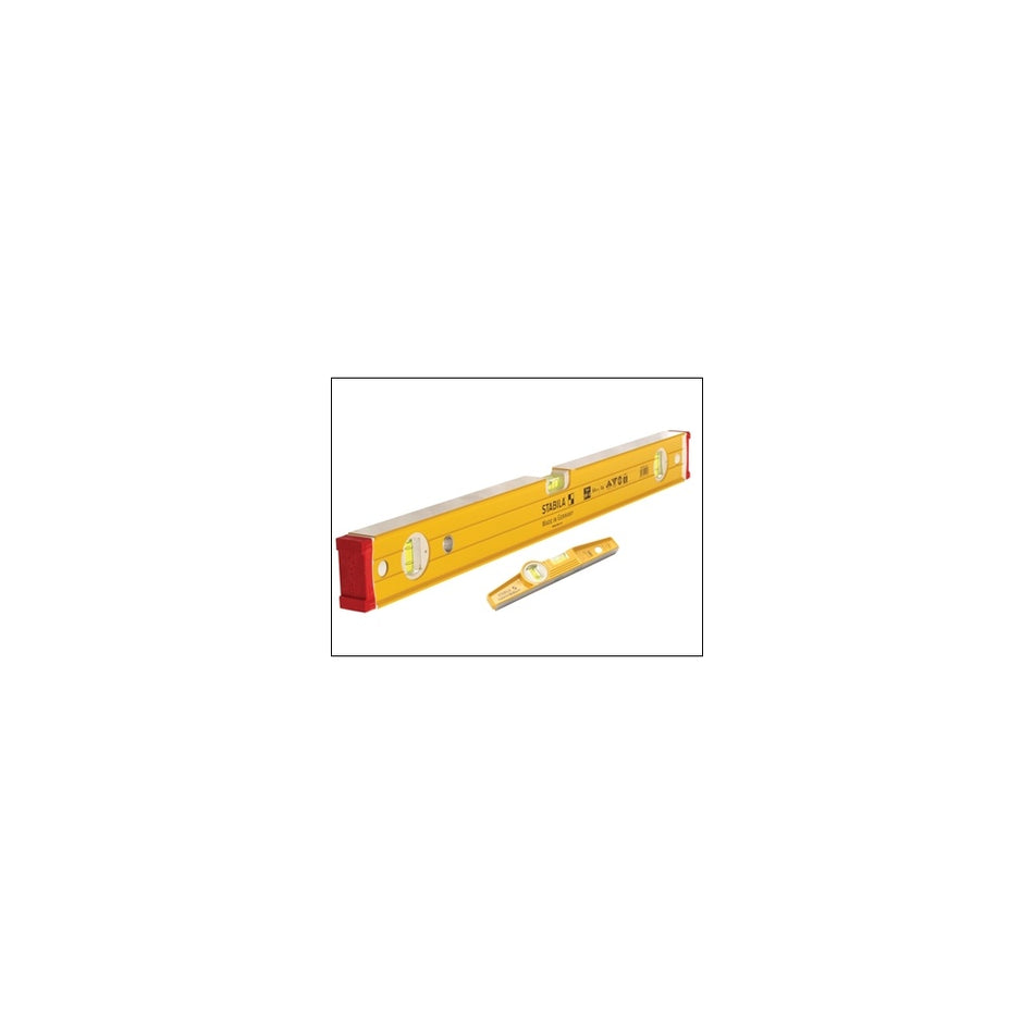 Stabila96-2-120 Spirit Level 120cm + 81S REM Torpedo Level 25cm Model No- 16007