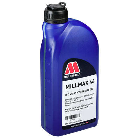 Millers Oils Millmax 46 Hydraulic Oil, 1L