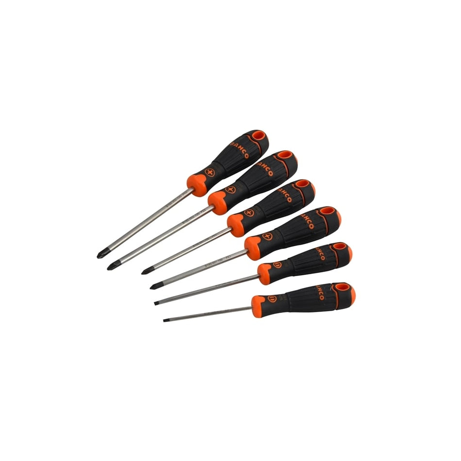 Bahco BAHCOFIT Screwdriver Set of 6 Slotted / Phillips / Pozi