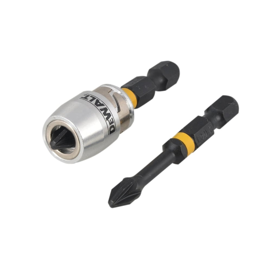 DEWALT Impact Torsion 2 x PZ2 50mm and Magnetic Screwlock Sleeve