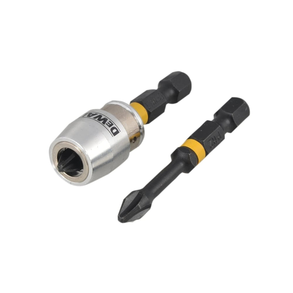 DEWALT Impact Torsion 2 x PH2 50mm and Magnetic Screwlock Sleeve