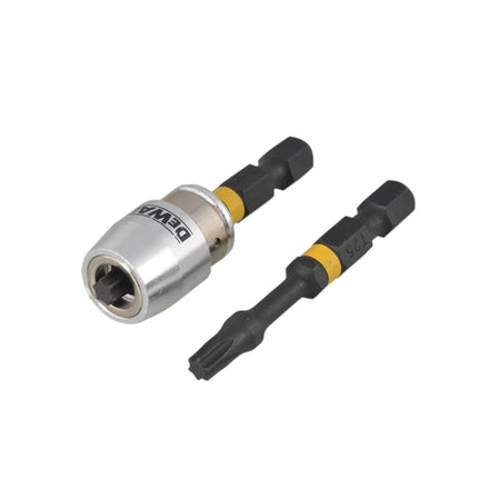 DEWALT Impact Torsion 2 x T25 50mm and Magnetic Screwlock Sleeve