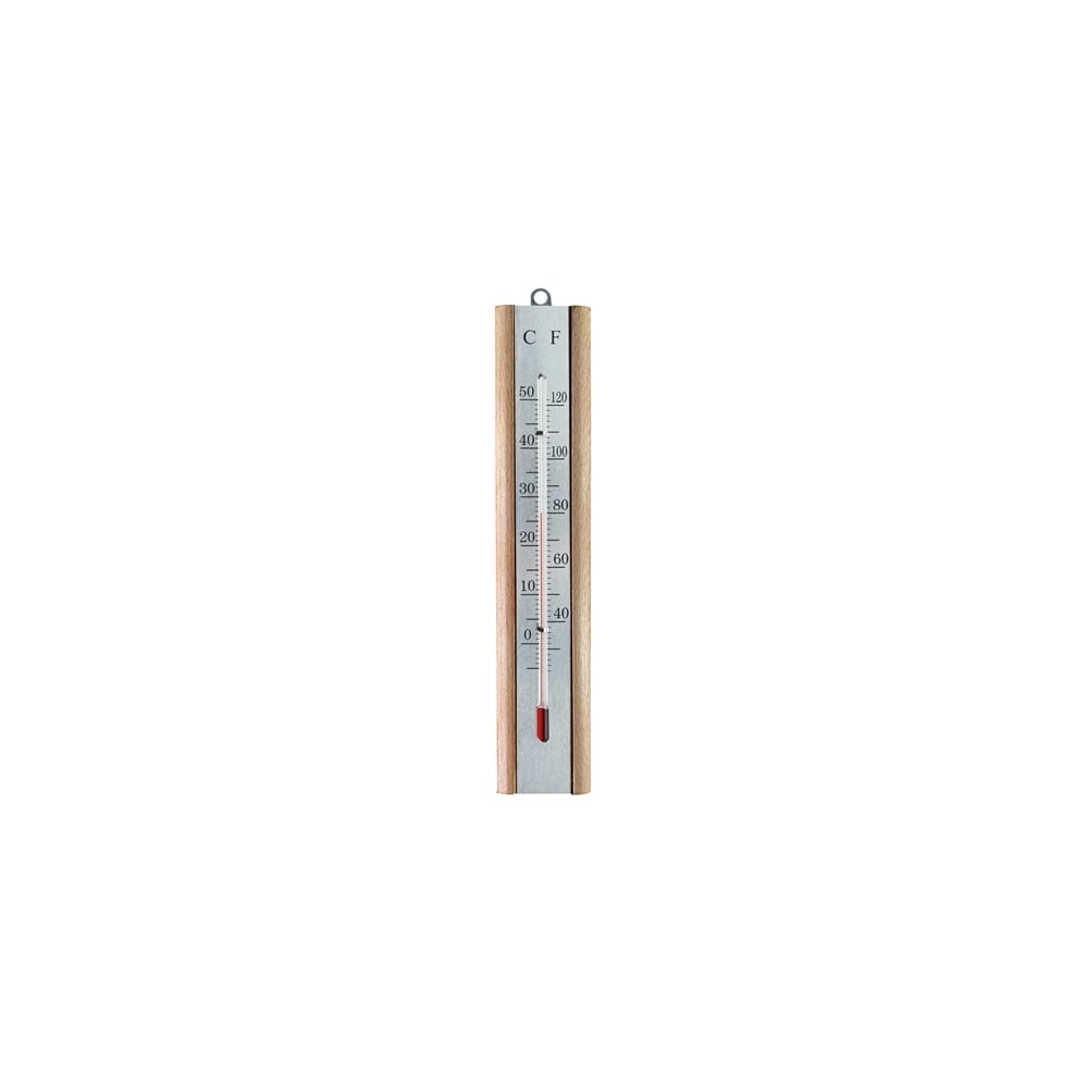 Faithfull Thermometer Wall Beech Silver 200mm