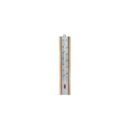 Faithfull Thermometer Wall Beech Silver 200mm