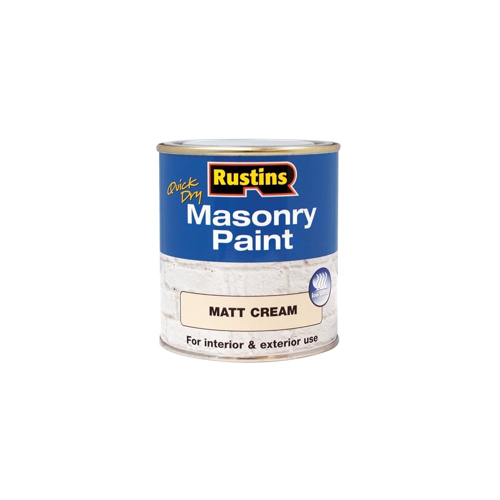 Rustins Quick Dry Masonry Paint Cream 250ml