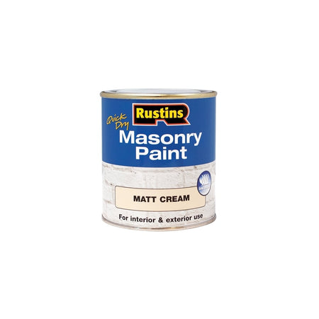 Rustins Quick Dry Masonry Paint Cream 250ml