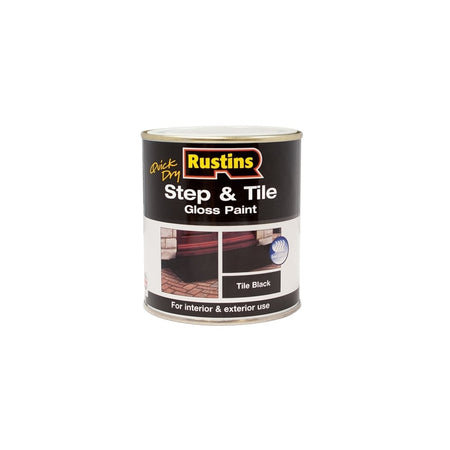 Rustins Quick Dry Step & Tile Paint Black 250ml