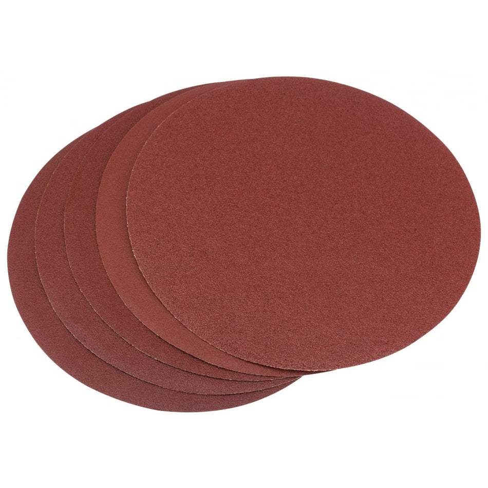 DRAPER Five 200mm Assorted Self-Adhesive Aluminium Oxide: Model No. SD8C