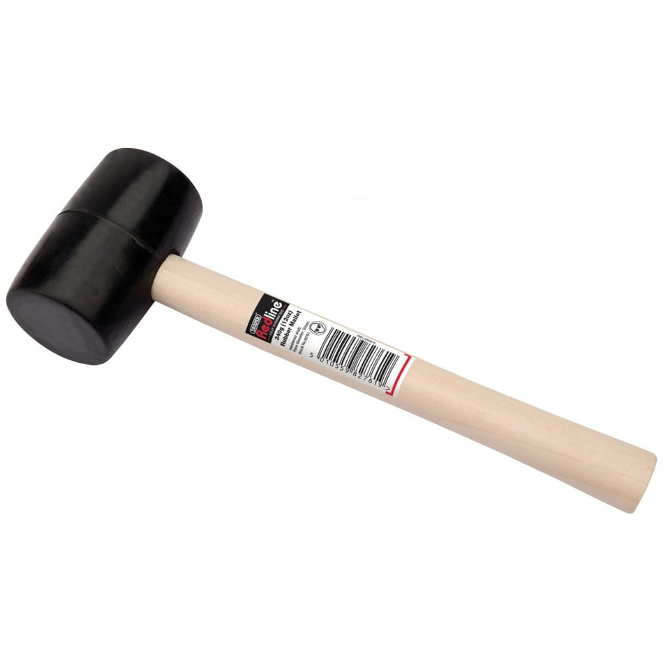 Draper Redline Rubber Mallet with Hardwood Shaft Model. No. RL-RM/B
