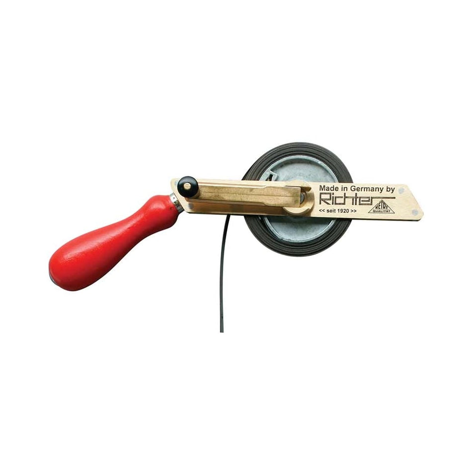 Richter 10m Etched Stainless Steel Dipping Tape On Brass Frame Winder