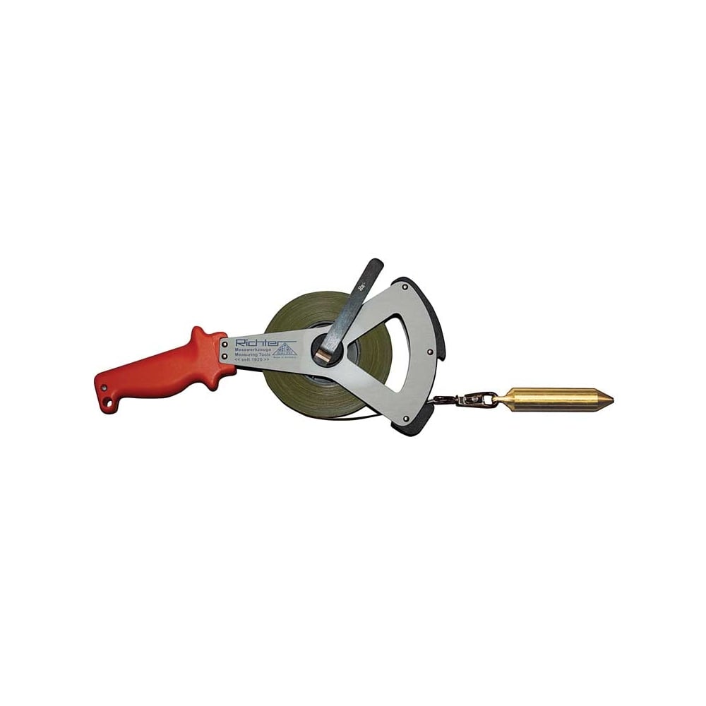 Richter 15m/50ft Nylon Coated Steel Dipping Tape On Aluminium Frame With Brass Weight